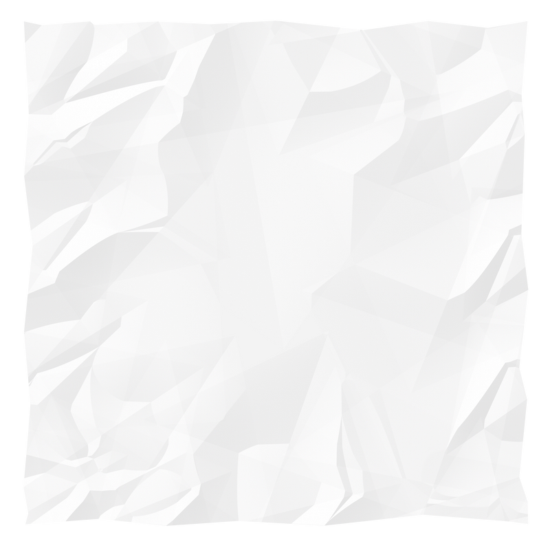 Wrinkled Blank White Writing Paper